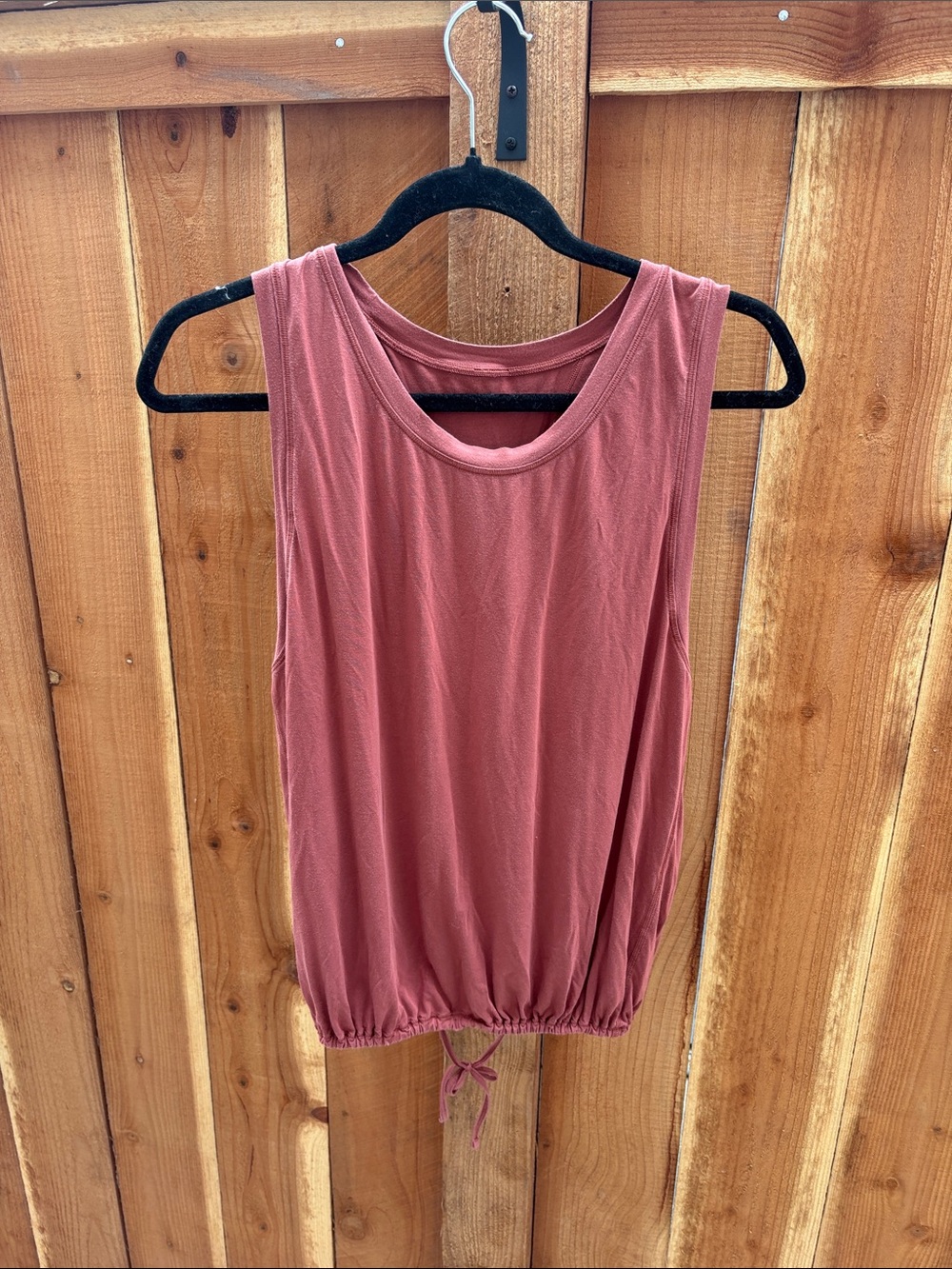 Lululemon Open Back Tie Tank Top | Mauve Rose | Size 10